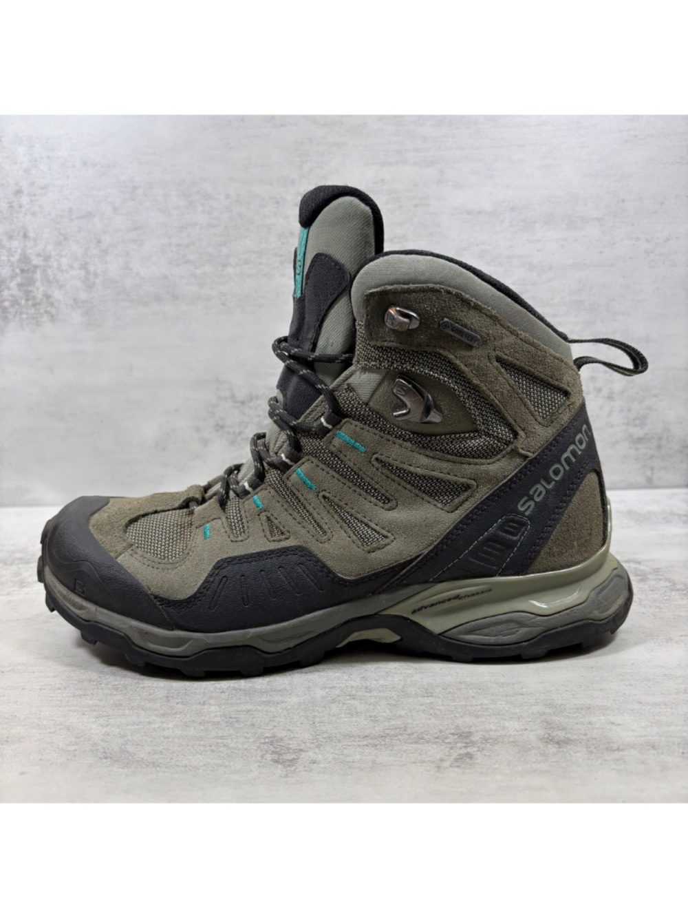 Salomon Conquest GTX Gore-tex Waterproof Hiking Boots - Women's Size 8 - Green
